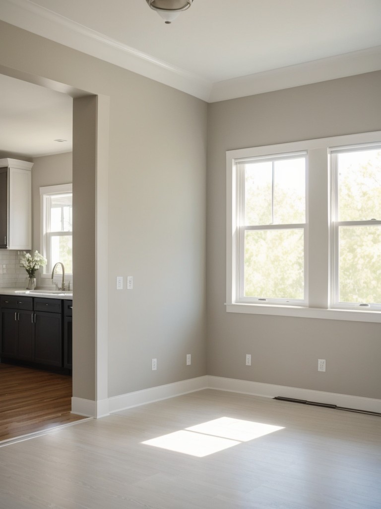 Opt for light, neutral paint colors to make the space feel more open and airy.