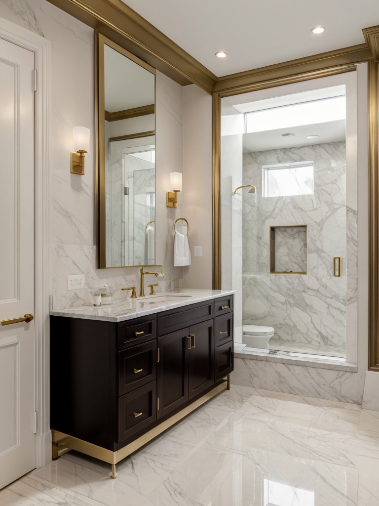 Add a touch of sophistication to your new apartment by incorporating luxurious materials like marble or brass accents in your kitchen or bathroom design.