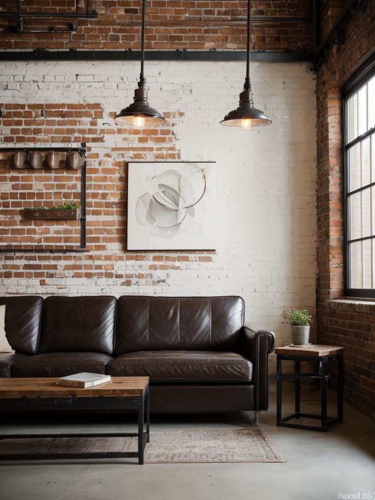 Embrace the industrial chic trend by exposing brick walls, using metal accents, and incorporating vintage or repurposed furniture pieces for a unique and edgy look.