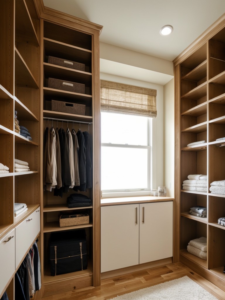 Use custom-built storage solutions, such as floor-to-ceiling bookshelves or built-in closet organizers, to maximize space and keep your apartment clutter-free.