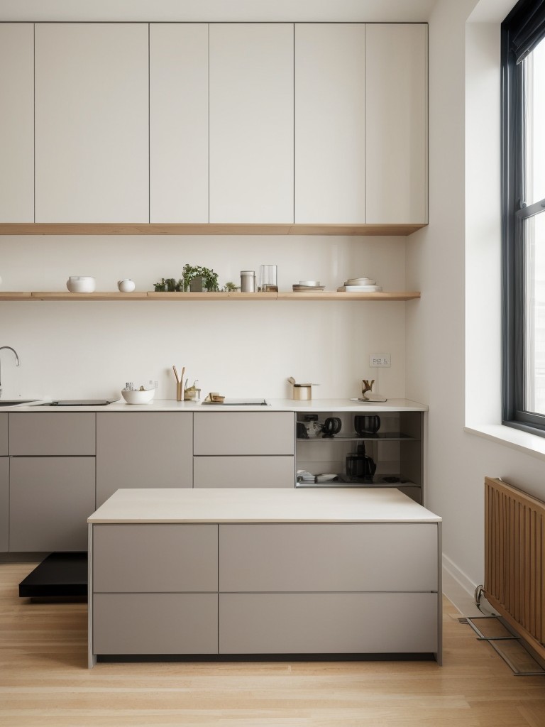 Creating a minimalist and clutter-free New York apartment with sleek furniture, neutral color palettes, and smart storage solutions.