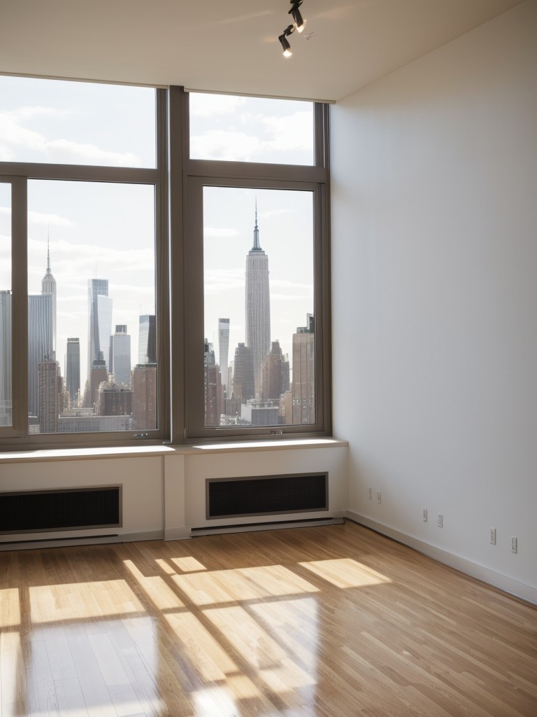 Incorporating natural light and city views into the design of a New York apartment by using floor-to-ceiling windows and open floor plans.