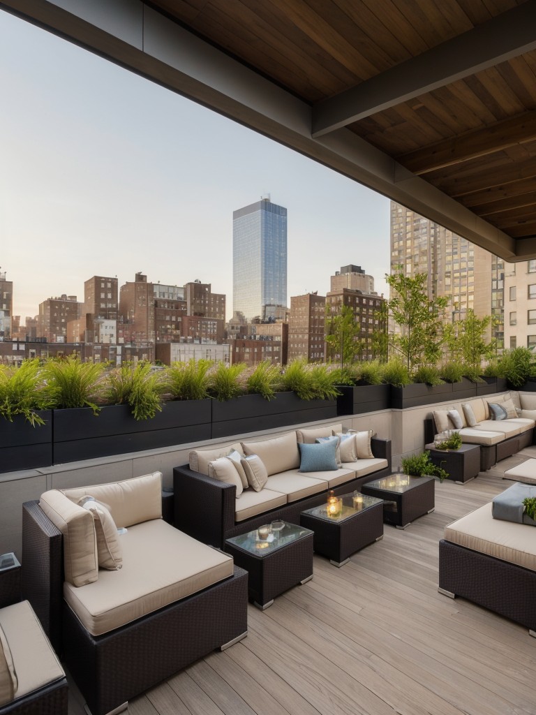 Incorporate outdoor living spaces, such as balconies or rooftop terraces, to create a serene oasis in the heart of bustling New York City.