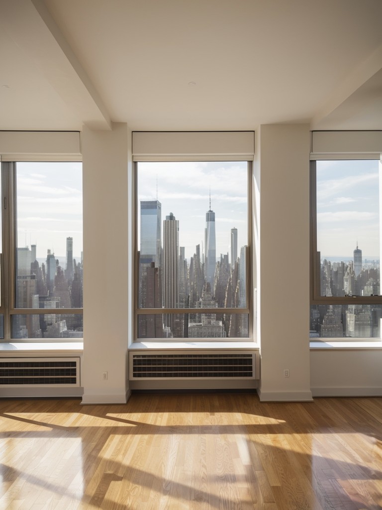 Opt for floor-to-ceiling windows to take advantage of the stunning city views and natural light in your New York apartment.