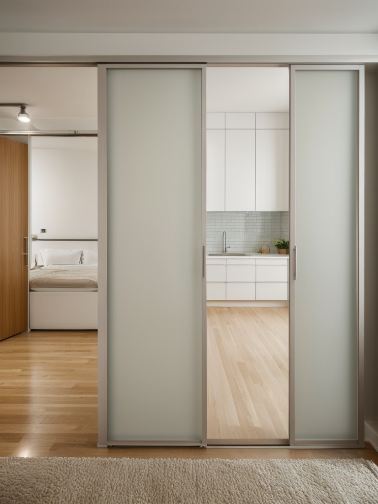 Use sliding doors or room dividers to maximize privacy and separate different areas within your New York apartment.