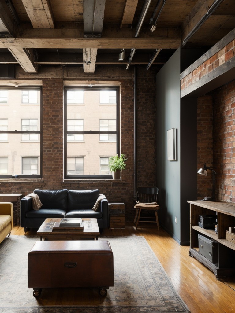 Enhance the urban charm of your New York loft apartment by incorporating vintage furniture, reclaimed materials, and upcycled decor pieces.