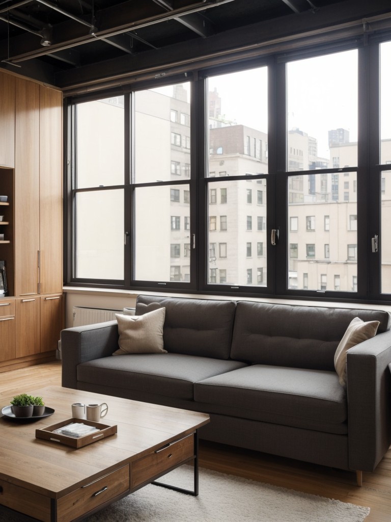 Make the most of limited square footage in your New York loft apartment by using versatile furniture pieces that can serve multiple functions, such as a sofa bed or a coffee table with built-in storage.