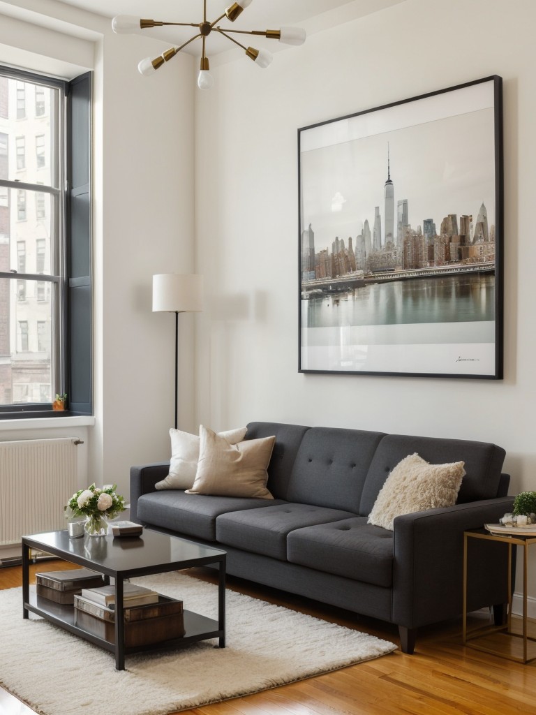 Creative ways to add personality and character to a New York studio apartment, such as gallery walls, statement pieces, and personalized decor.