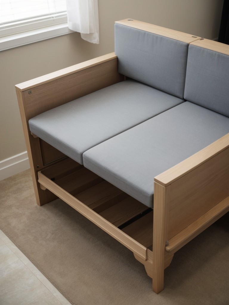 Incorporate foldable or collapsible furniture pieces that can be easily tucked away when not in use.