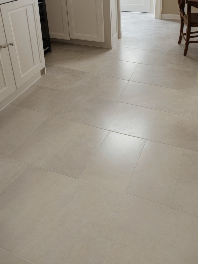 Add color and texture to bare floors with temporary, adhesive floor tiles.