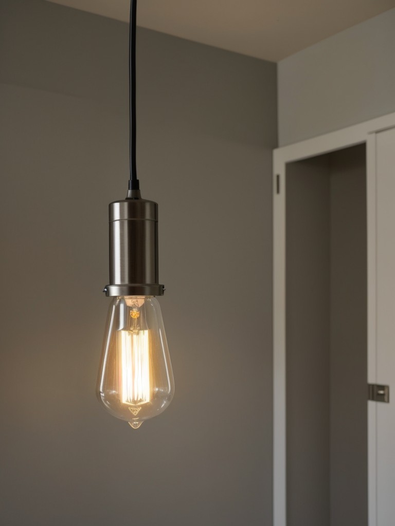 Incorporate temporary lighting fixtures, such as battery-powered or adhesive lights, for added ambiance.