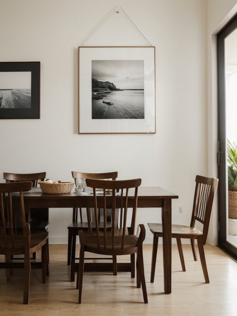 Hang artwork or photographs on the walls to personalize the space and add visual appeal.