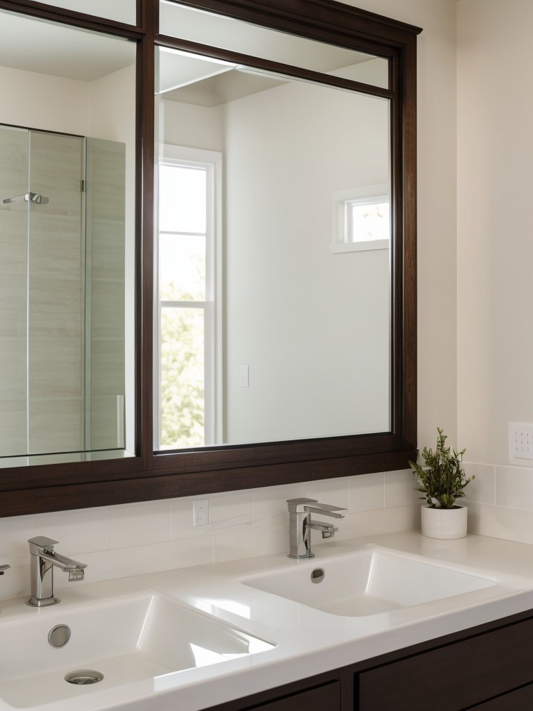 Use mirrors strategically to reflect natural light and create the illusion of a bigger space.