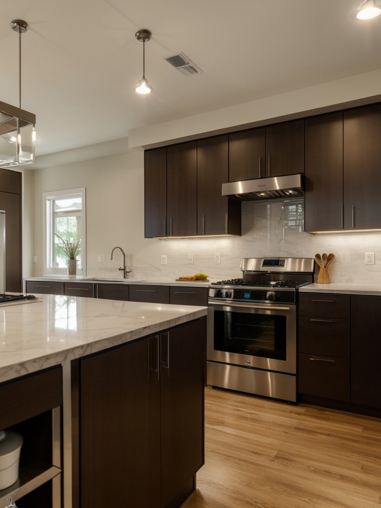 Use light colors, mirrors, and strategic lighting to create an illusion of a larger kitchen.
