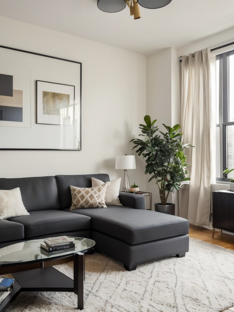 New York-inspired studio apartment decor ideas, blending city accents and modern design elements.