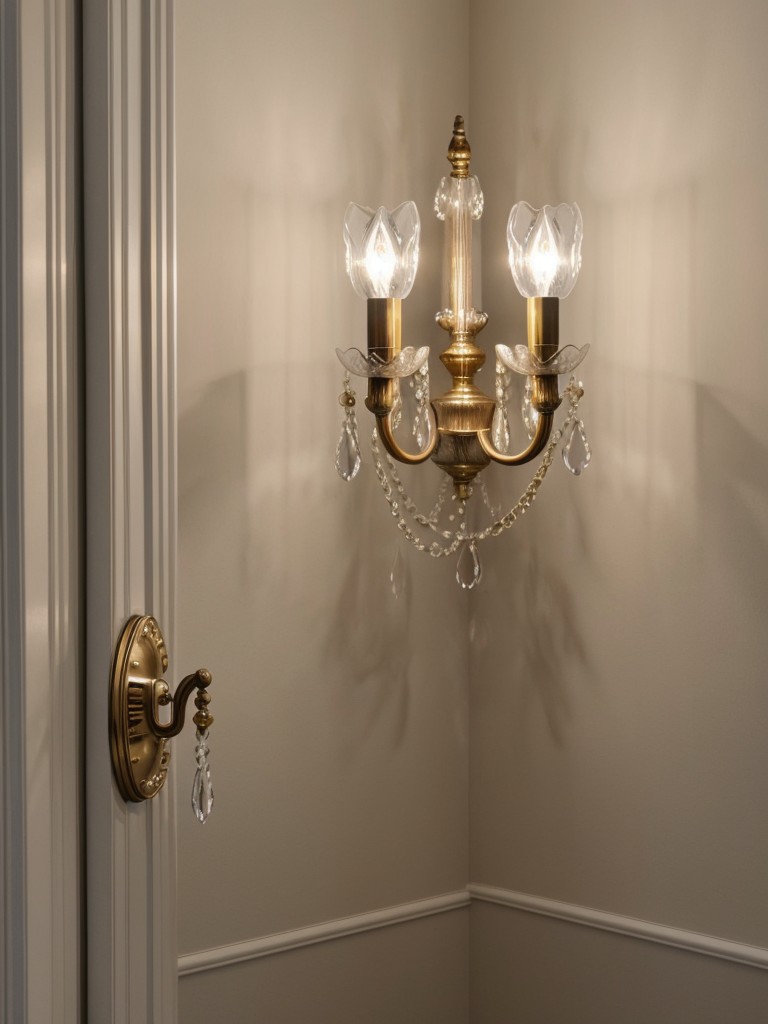 Don't forget the glam lighting! Install a glamorous crystal chandelier or wall sconces for that extra touch of elegance.