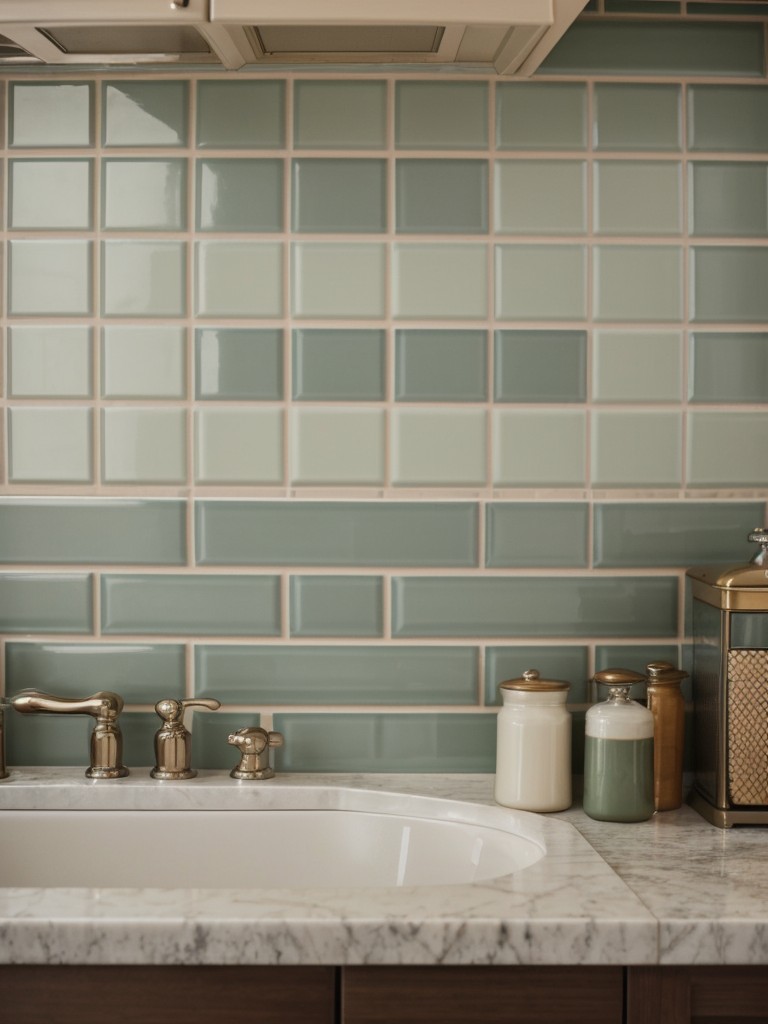 Enhance the vintage vibe with a retro-inspired wallpaper or a subway tile backsplash for a nod to the past.