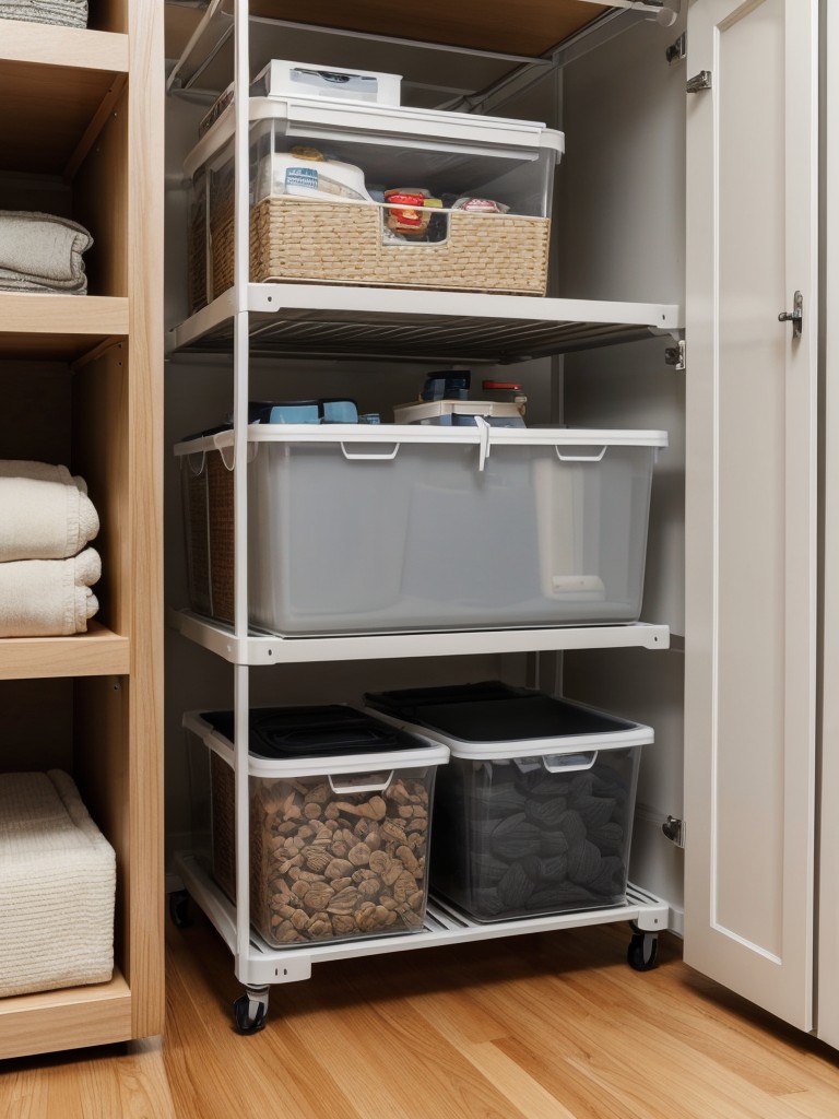 Focus on maximizing functionality by incorporating smart storage solutions, like rolling carts or under-bed storage containers, to keep clutter at bay.