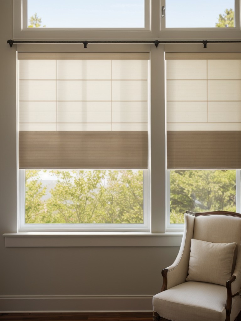 Opt for window treatments that allow natural light to flow in while maintaining privacy.