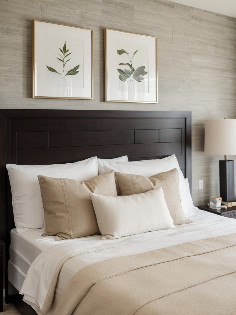Add personality with unique headboards, decorative accent walls, or statement artwork.