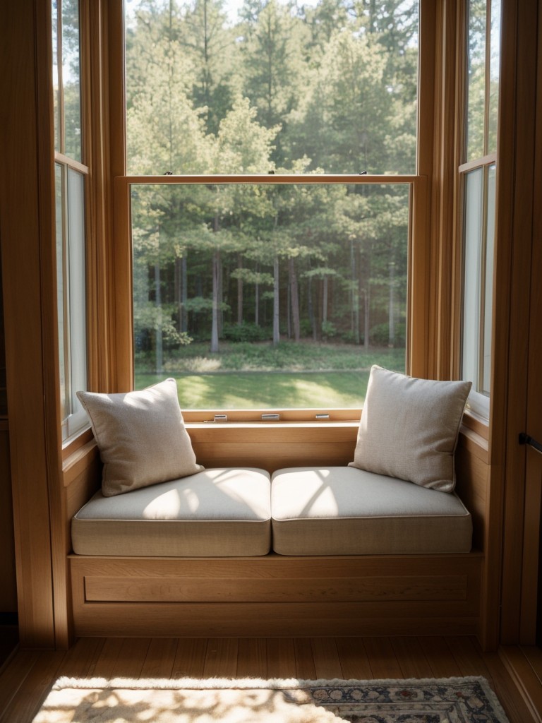 Consider adding a window seat or a comfortable reading nook to make the most of natural light and create a cozy corner for relaxation.