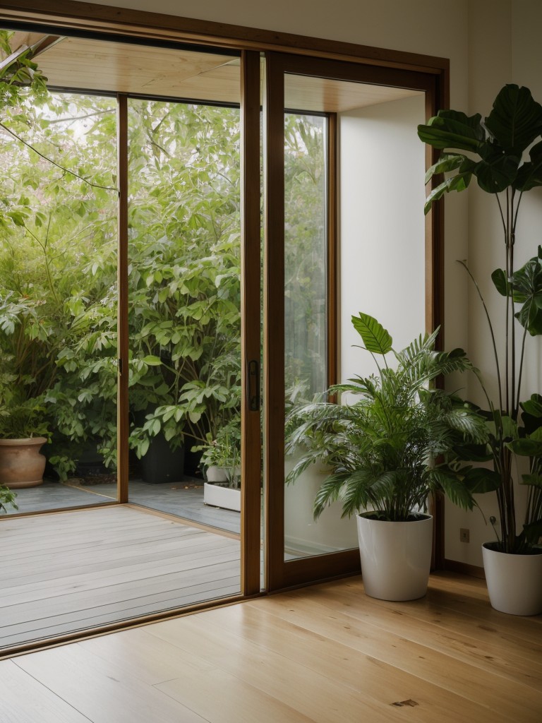 Exploring the use of biophilic design principles, incorporating plants and natural elements to create a soothing indoor oasis.