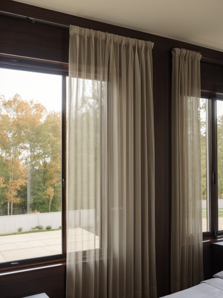 Utilizing curtains or sheer panels to create a sense of privacy without taking up too much space.
