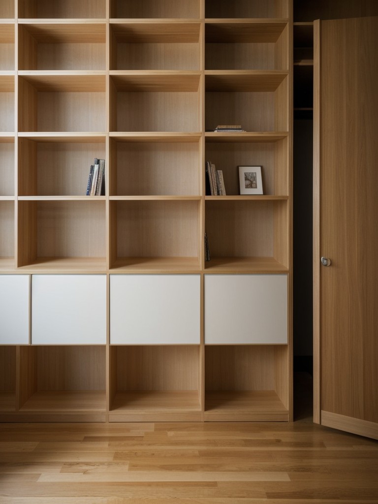 Half-Wall/bookshelf combo: Create a half-wall using a sturdy bookshelf that simultaneously acts as a partition and storage solution.