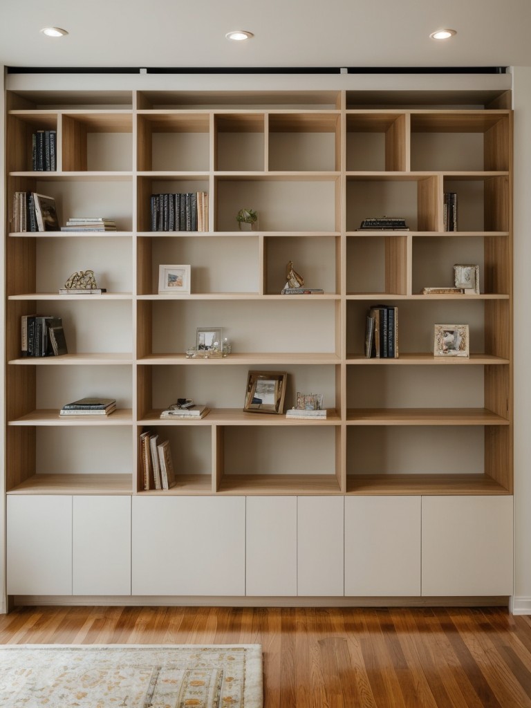 Maximizing Space: Utilize room dividers or bookshelves to create designated areas for sleeping, working, and entertaining in a studio apartment.