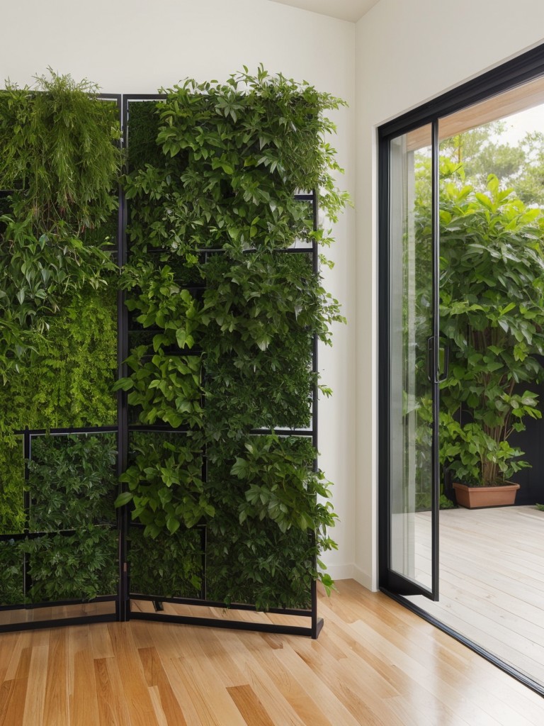Visual Dividers: Incorporate large plants or freestanding screens to add a touch of greenery while subtly separating different areas within the studio.