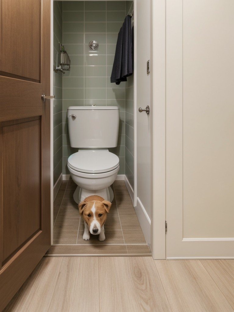 Balancing privacy and access in apartment dog potty design.