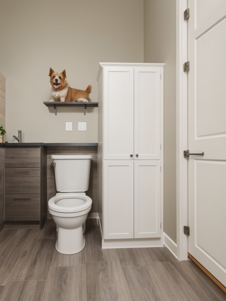 Designing pet-friendly apartments with built-in dog potty stations.