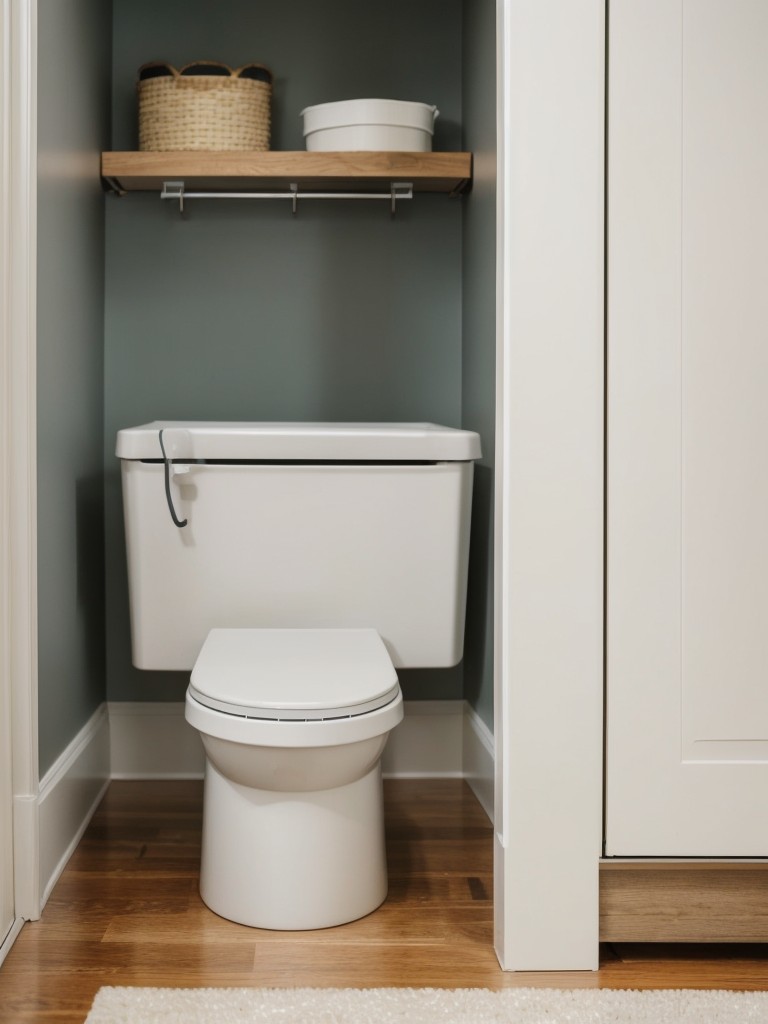 Practical ways to hide dog potty areas in apartment interiors.