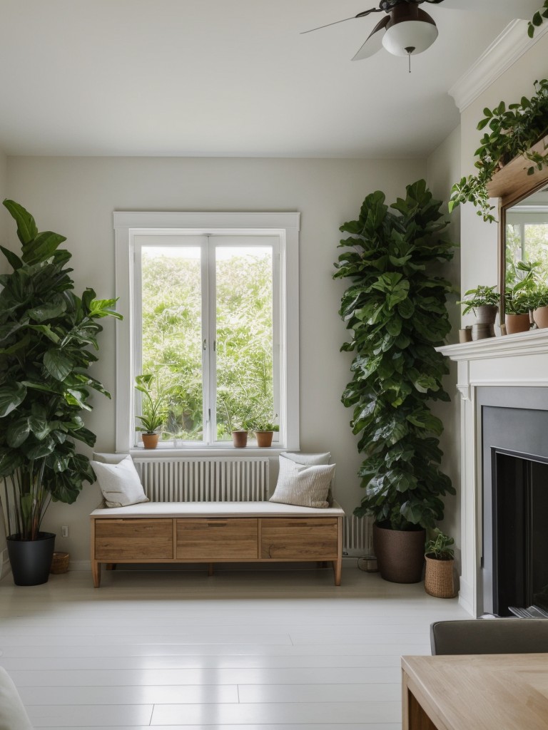 Incorporate plants and greenery throughout the space to bring nature indoors and create a fresh and vibrant atmosphere.