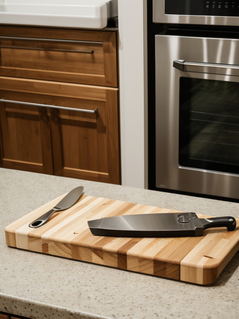 Personalized kitchen utensils and cutting boards for a custom touch.