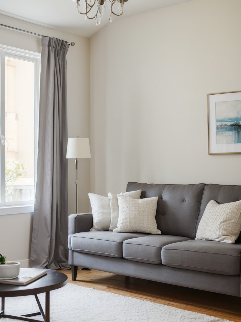 Transform your apartment with a fresh coat of paint, new curtains, and stylish furniture to create a welcoming space for your guests.