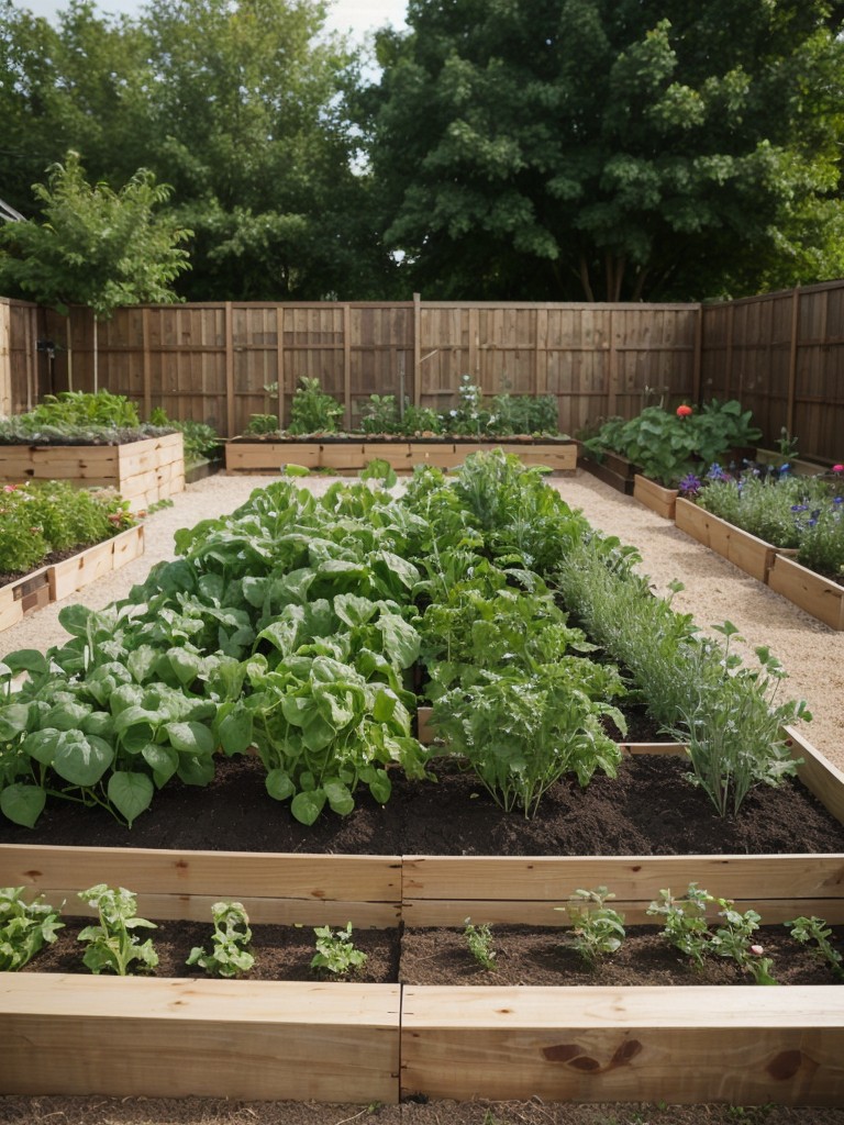 Establish a community garden where residents can grow their own vegetables and herbs, fostering a sense of sustainability and community.