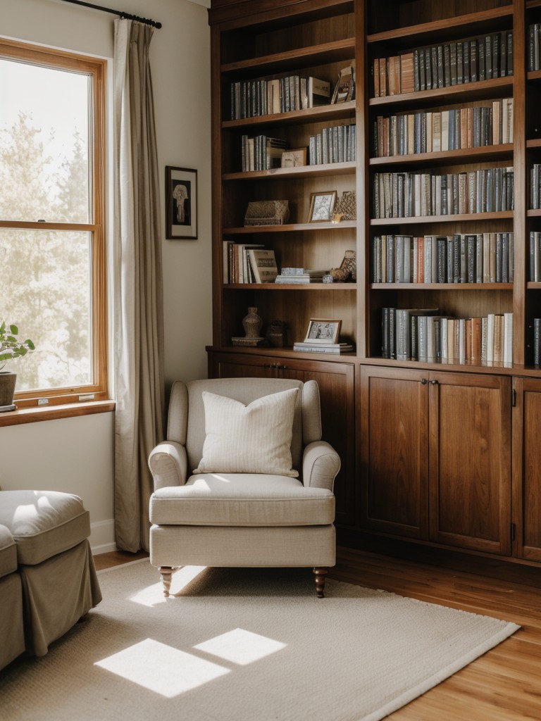 Implement a library or reading nook with comfortable seating, ample natural light, and a curated collection of books for residents to enjoy.