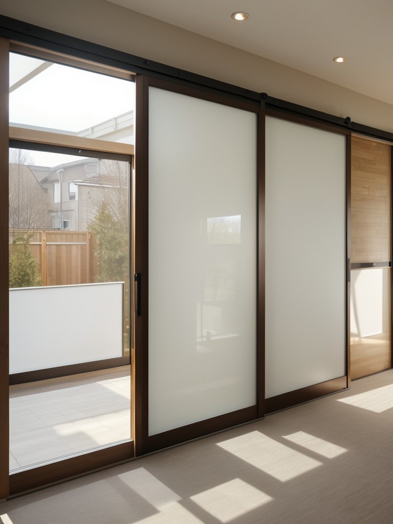 Incorporating sliding doors or sliding panels with frosted glass to separate areas without sacrificing natural light.