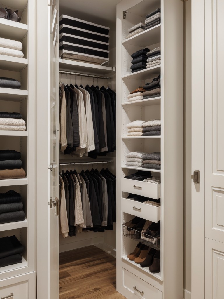 Incorporating a cleverly designed wardrobe or closet system to optimize storage for clothing and accessories.