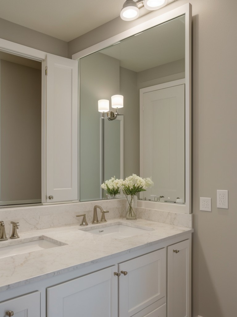 Incorporating mirrors strategically to enhance the illusion of space and increase brightness.