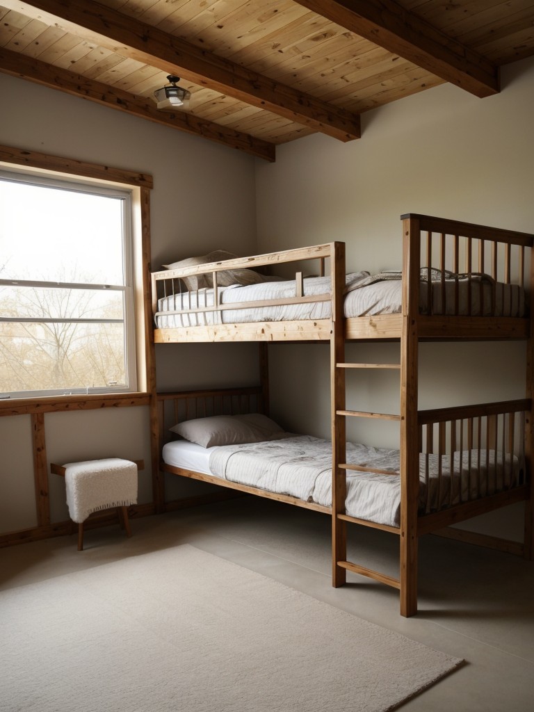 Incorporate a raised platform or loft area for the sleeping quarters to visually separate it from the rest of the space.