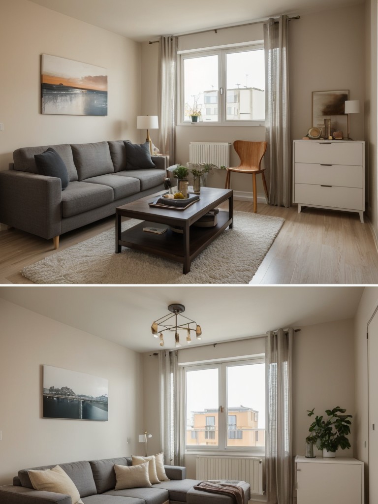 Color schemes and lighting options to make a small apartment feel more spacious