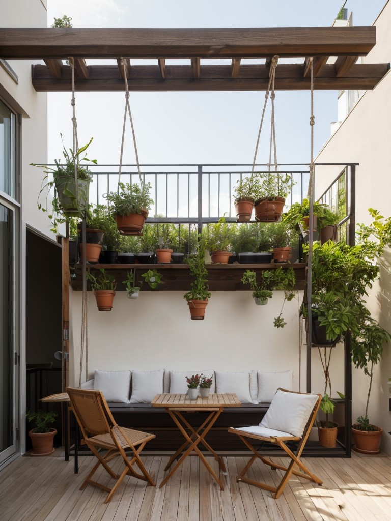 From foldable chairs and tables to hanging hammocks and vertical planters, explore innovative furniture ideas that make the most of your small balcony.