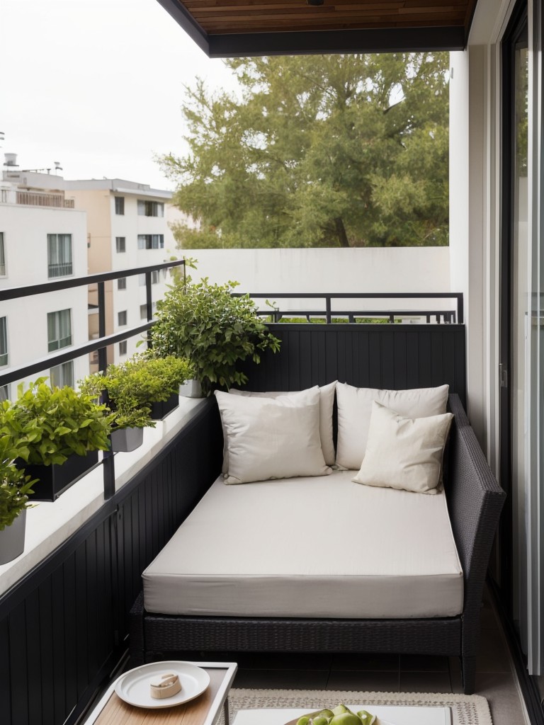 Transform your small apartment balcony into a cozy outdoor oasis with compact, stylish furniture pieces that maximize space.