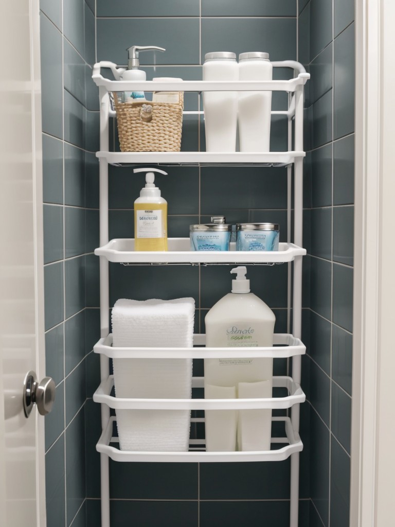 Consider adding a shower caddy or organizer to maximize storage in the shower.