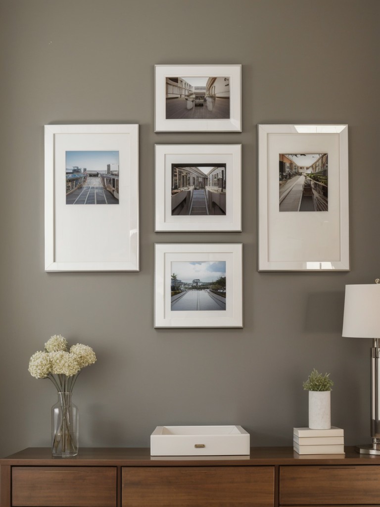 Customized wall art or personalized photo frames to add a personal touch to the space.