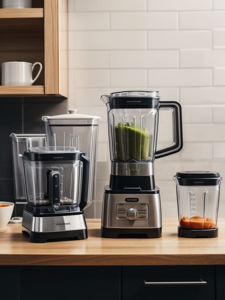 Functional and stylish kitchen gadgets, such as a multi-purpose blender or a set of stackable storage containers.