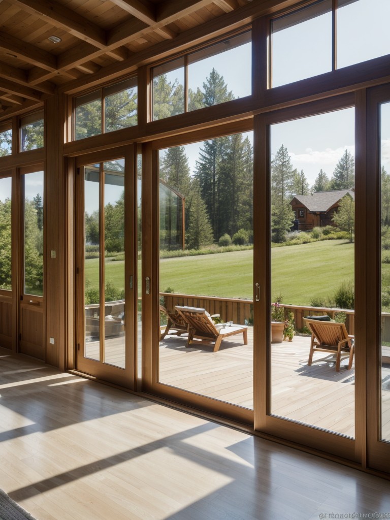 Incorporate large windows and glass doors to create a sense of openness and maximize natural light.