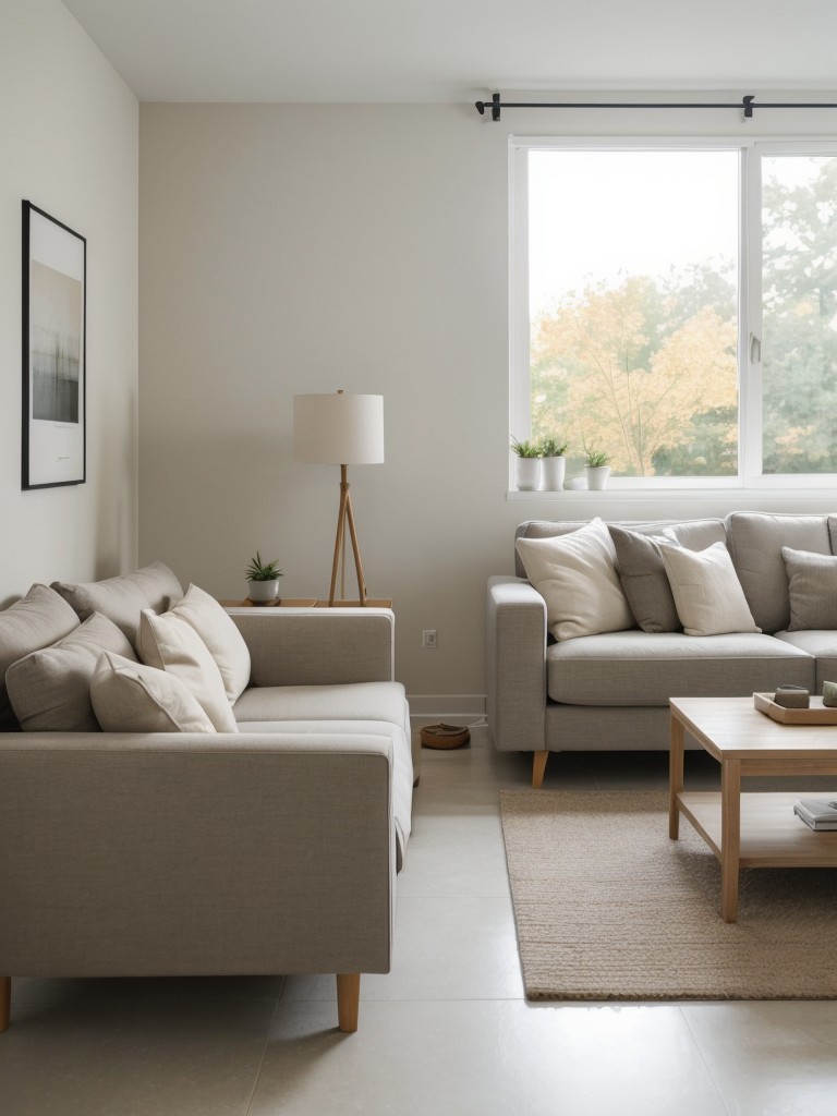 Use neutral color schemes and minimalist decor to create a clean and cohesive aesthetic.